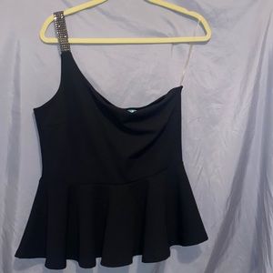 Reckless Heart One Shoulder Top